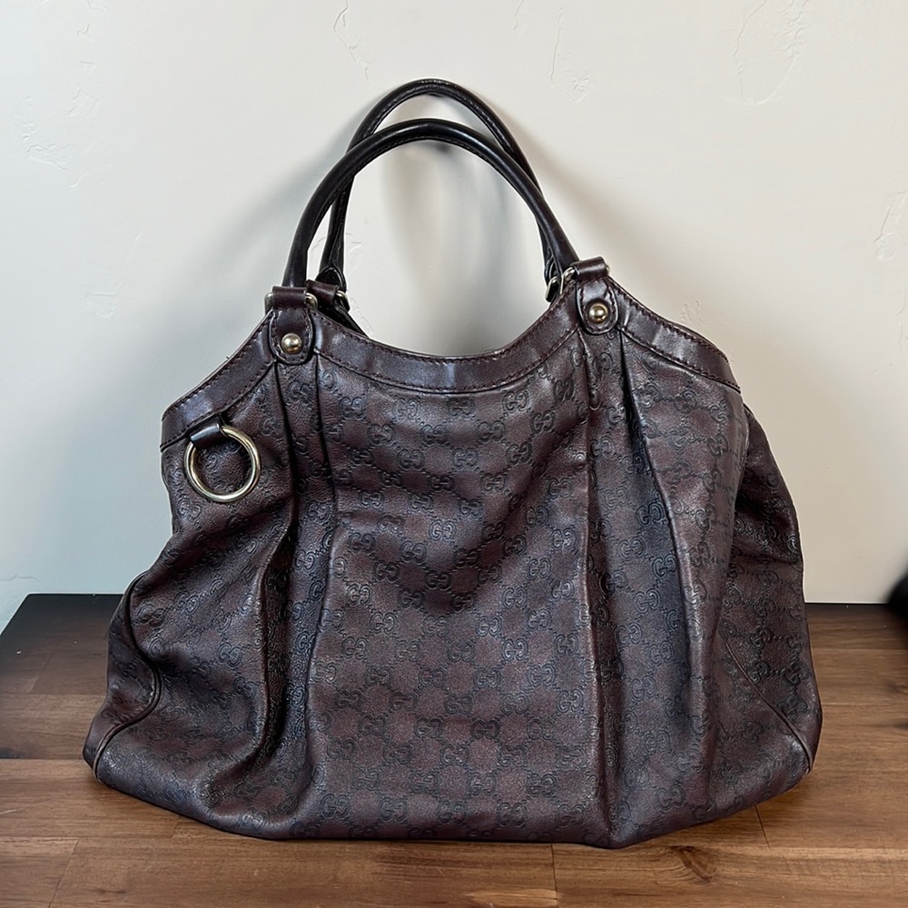 Gucci Brown Leather Sukey bag - Large